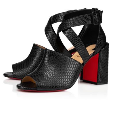 T Strap Binguetta Christian Louboutin Mujer - Negros - 3205349U692